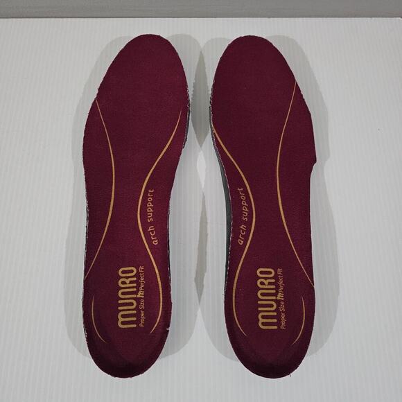 NEW Munro Sandi Sneaker Womens 8.5 NARROW Black Knit Cloud Gray Slip On Casual - Picture 8 of 11